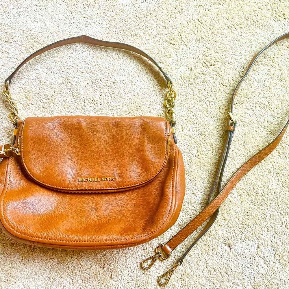 Michael Kors Camel Leather Crossbody